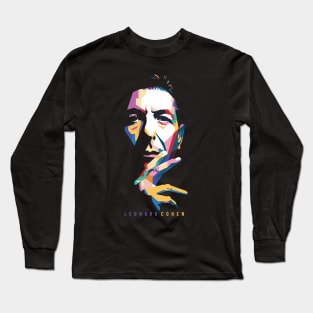 Leonardo Cohen Long Sleeve T-Shirt